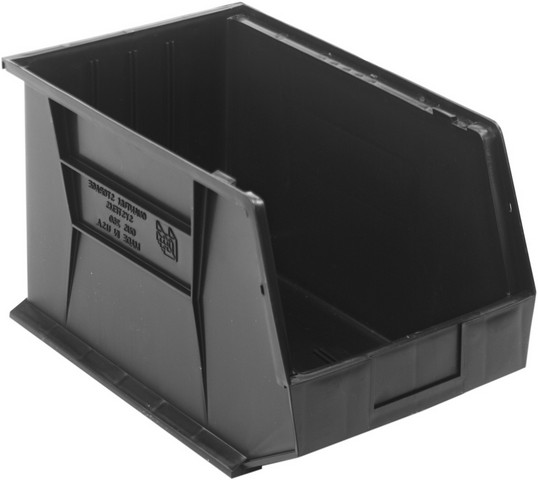 Ultra Stack & Hang Bin, Black - 18 x 11 x 10 in.
