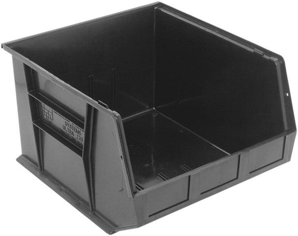 Ultra Stack & Hang Bin, Black - 18 x 16.5 x 11 in.