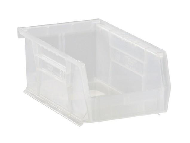 Ultra Stack & Hang Bin, Clear - 7.37 x 4.12 x 3 in.