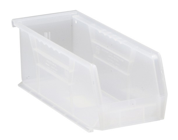 Picture of Quantum Storage QUS224CL Ultra Stack & Hang Bin&#44; Clear - 10.87 x 4.12 x 4 in.