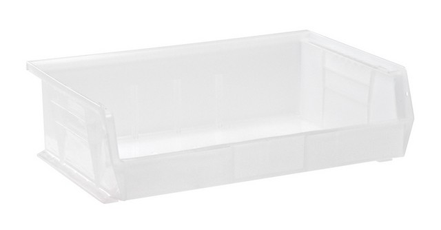 Ultra Stack & Hang Bin, Clear - 10.87 x 16.5 x 5 in.