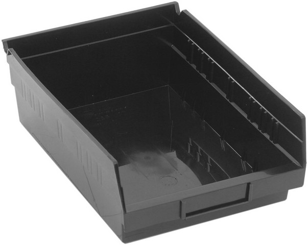 Economy 4 in. Shelf Bin- Black