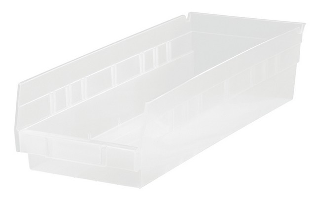 Economy 4 in. Shelf Bin, Clear - 17.87 x 8.37 x 4 in.