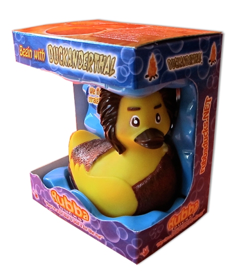 Picture of Rubba Ducks RD00082 Duckanderthal Gift Box