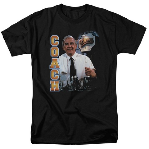 Cheers-Coach - Short Sleeve Adult 18-1 Tee - Black- Small