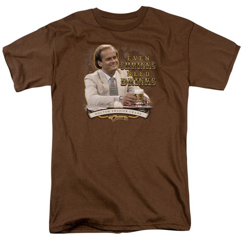 Cheers-Shrink Drinking - Short Sleeve Adult 18-1 Tee - Coffee- 2X