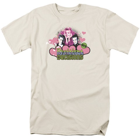 90210-Decisions Short Sleeve Adult 18-1 Tee - Cream - Extra Large