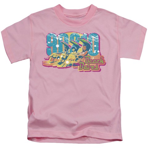 90210-Beach Babes - Short Sleeve Juvenile 18-1 Tee - Pink- Small 4