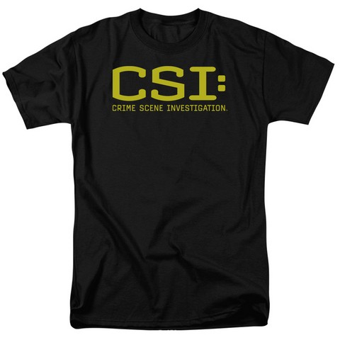 Csi-Logo - Short Sleeve Adult 18-1 Tee - Black- 5X