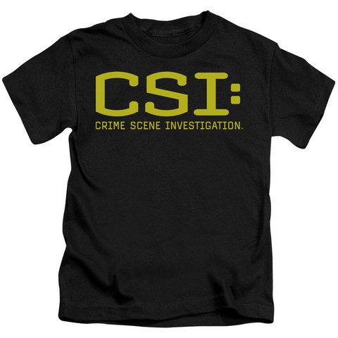 Csi-Logo - Short Sleeve Juvenile 18-1 Tee - Black- Medium 5-6