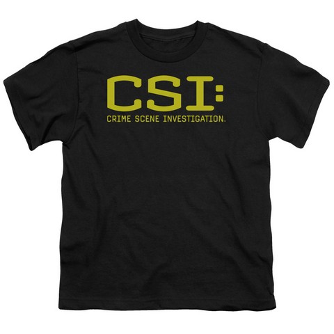 CSI-Logo - Short Sleeve Youth 18-1 Tee - Black- Extra Large