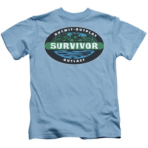 Survivor-Borneo - Short Sleeve Juvenile 18-1 Tee - Carolina Blue- Small 4