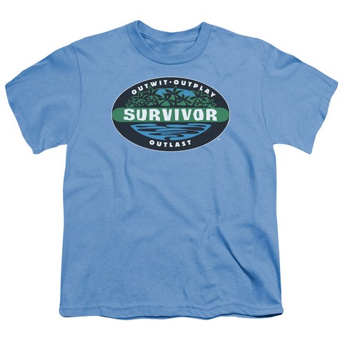 Survivor-Borneo - Short Sleeve Youth 18-1 Tee - Carolina Blue- Small