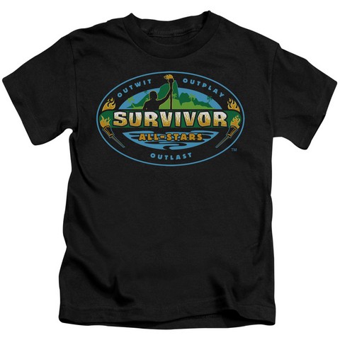 Survivor-All Stars - Short Sleeve Juvenile 18-1 Tee - Black- Large 7