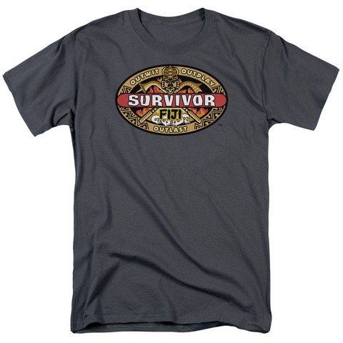 Survivor-Fiji 18-1 Tee - Charcoal- Medium