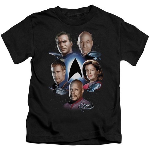 Star Trek-Starfleets Finest - Short Sleeve Juvenile 18-1 Tee - Black, Small 4
