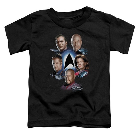 Star Trek-Starfleets Finest - Short Sleeve Toddler Tee - Black- Medium 3T