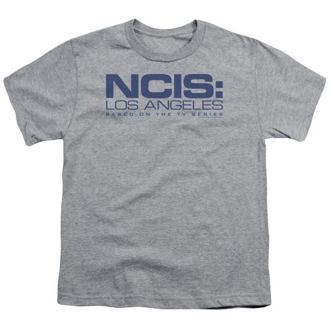 Ncis La-Logo - Short Sleeve Youth 18-1 Tee - Heather- Medium