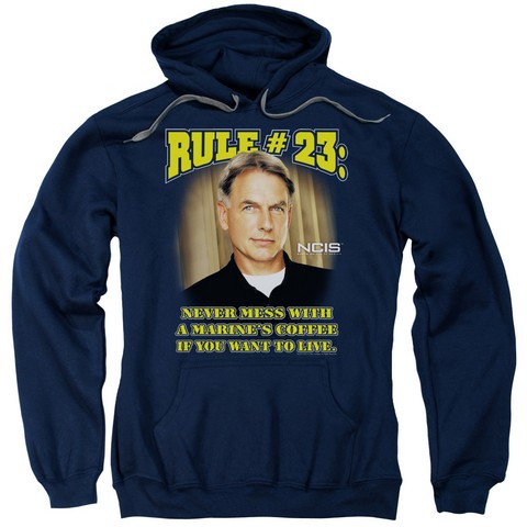 Ncis-Rule 23 - Adult Pull-Over Hoodie - Navy- Small -  Trevco, CBS718-AFTH-1