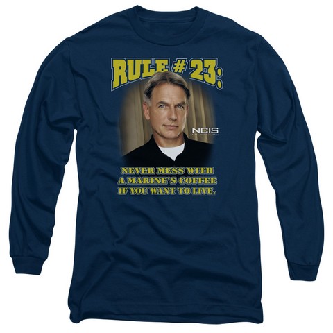 Ncis-Rule 23 - Long Sleeve Adult 18-1 Tee - Navy- Medium