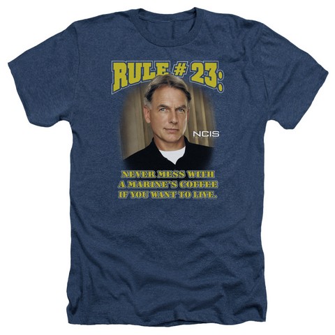 Ncis-Rule 23 - Adult Heather Tee - Navy- Medium -  Trevco, CBS718-HA-2