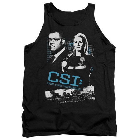 Csi-Investigate This - Adult Tank Top - Black- Small