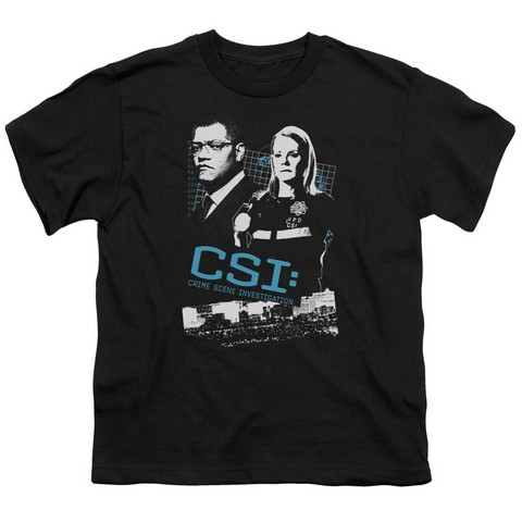 Csi-Investigate This - Short Sleeve Youth 18-1 Tee - Black- Small
