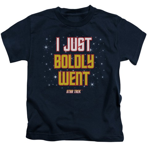 Star Trek-Boldly Went - Short Sleeve Juvenile 18-1 Tee - Navy- Large 7