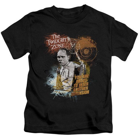 Twilight Zone-Enter At Own Risk - Short Sleeve Juvenile 18-1 Tee - Black- Large 7