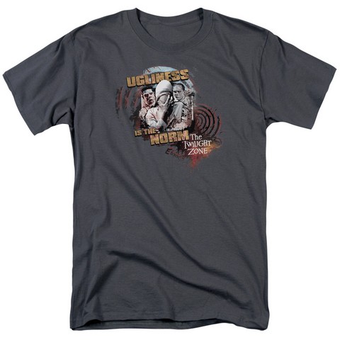 Twilight Zone-The Norm - Short Sleeve Adult 18-1 Tee - Charcoal- Extra Large