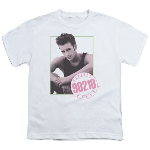 90210-Dylan - Short Sleeve Youth 18-1 Tee - White- Extra Large