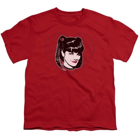 Ncis-Abby Heart - Short Sleeve Youth 18-1 Tee - Red- Small