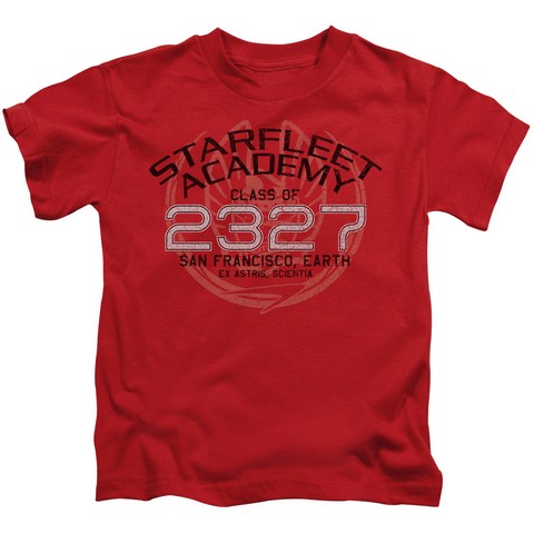 Star Trek-Picard Graduation - Short Sleeve Juvenile 18-1 Tee - Red- Large 7