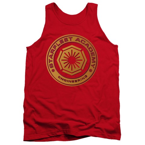 Star Trek-Engineering - Adult Tank Top - Red- Large