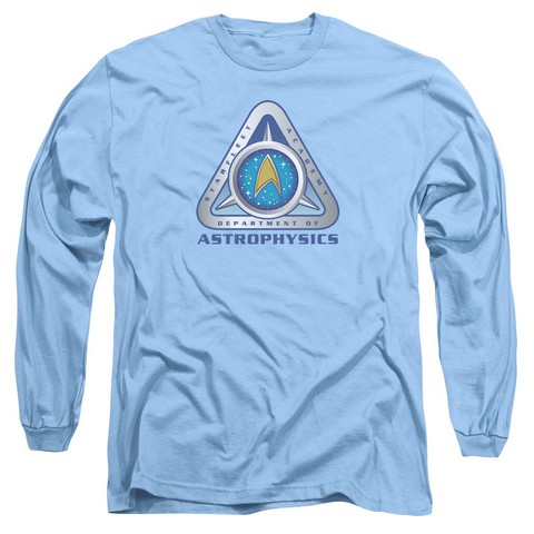 Star Trek-Astrophysics 18-1 Tee - Carolina Blue- Medium