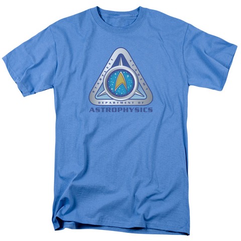 Star Trek-Astrophysics 18-1 Tee - Carolina Blue- Small