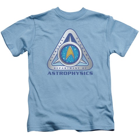 Star Trek-Astrophysics - Short Sleeve Juvenile 18-1 Tee - Carolina Blue- Large 7