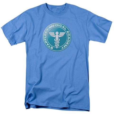 Star Trek-Medical 18-1 Tee - Carolina Blue- Large