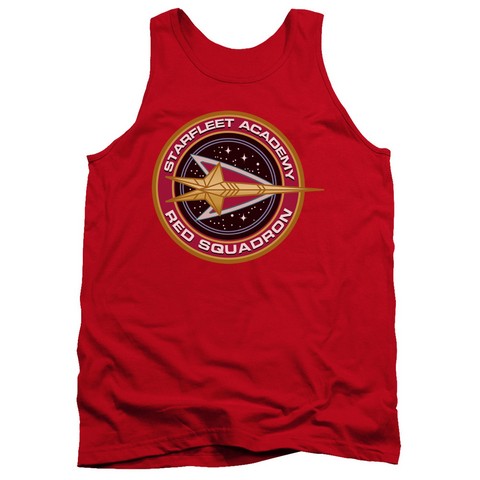 Star Trek-Red Squadron - Adult Tank Top - Red- Small