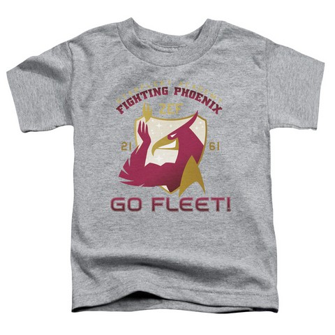 Star Trek-Fighting Phoenix - Short Sleeve Toddler Tee - Heather- Large 4T
