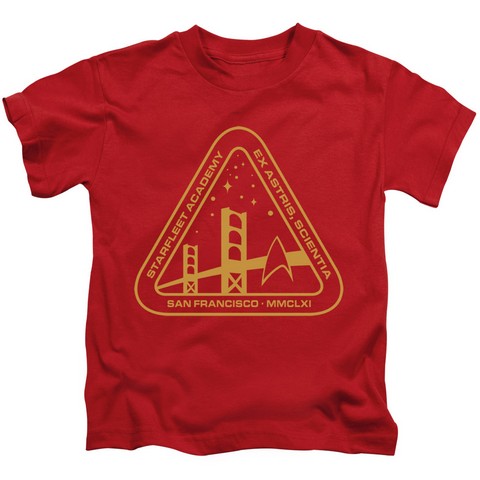 Star Trek-Gold Academy - Short Sleeve Juvenile 18-1 Tee - Red- Small 4