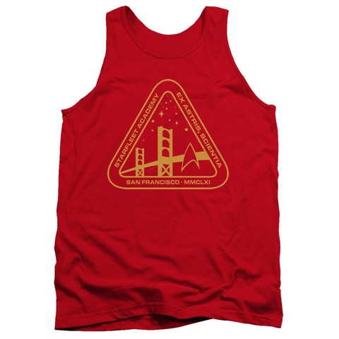 Star Trek-Gold Academy - Adult Tank Top - Red- Medium