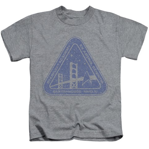 Star Trek-Distressed Logo - Short Sleeve Juvenile 18-1 Tee - Heather- Large 7