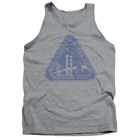 Star Trek-Distressed Logo - Adult Tank Top - Heather- Large