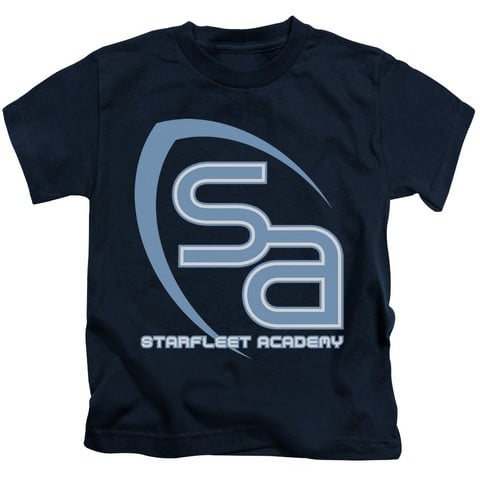 Star Trek-Sa Logo - Short Sleeve Juvenile 18-1 Tee - Navy- Small 4