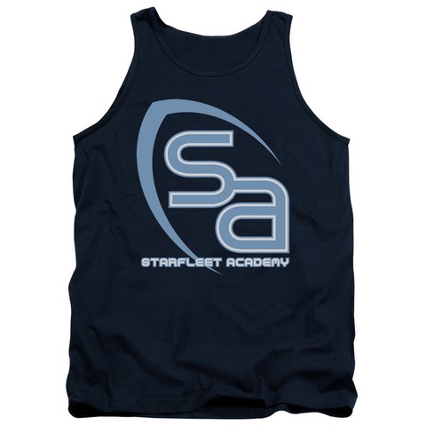 Star Trek-Sa Logo - Adult Tank Top - Navy- Medium
