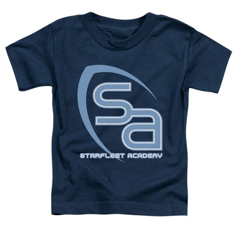 Star Trek-Sa Logo - Short Sleeve Toddler Tee - Navy- Small 2T