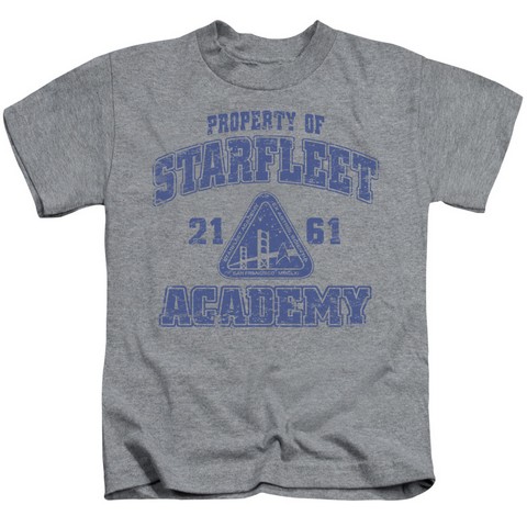 Star Trek-Old School - Short Sleeve Juvenile 18-1 Tee - Heather- Small 4