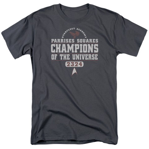 Star Trek-Champions 18-1 Tee - Charcoal- Extra Large