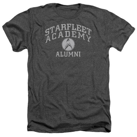 Star Trek-Alumni - Adult Heather Tee - Charcoal- Medium
